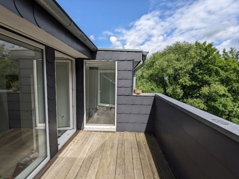 Balkon Heiligenhaus Dachgeschosswohnung Helle Dachgeschosswohnung mit Blick ins Gr�ne